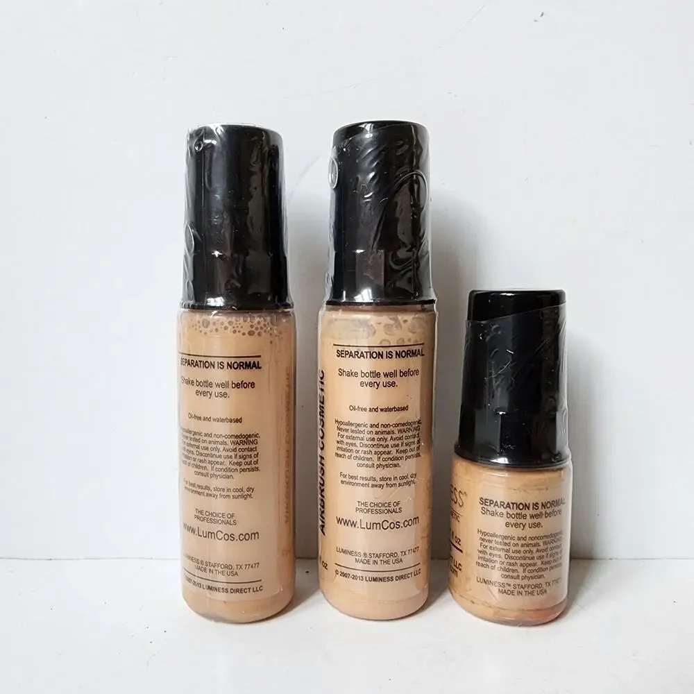 Luminess Ultra Airbrush Foundation All In One Shade 3 Lot Of 3 Bottles New